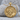 Jesus Carrying Cross Pendant, gold vermeil, product photo on stone