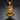 King Gorilla Pendant, gold vermeil, product photo on dark surface