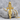 Celtic Cross Dagger Pendant, gold vermeil, product photo on stone