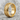 Japanese Scale Ring, gold vermeil, angled product photo on stone