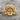 All Seeing Eye Hands Ring, gold vermeil, front view on stone surface