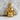 Karate Gi Pendant, gold vermeil, product photo on stone