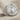 Saint Uriel Ring, polished silver, angled view on fabric