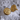 Pisces Memento Mori Cufflink, gold vermeil, angled product photo