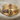 Hidden Face Wave Ring, gold vermeil, product photo on fabric