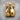 Pair of Boxing Gloves Pendant, gold vermeil, product photo on wood