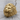 Growling Lion Ring, gold vermeil, product photo on wood surface
