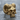 Horned Skull Ring, gold vermeil, product photo on stone