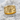 Spades royal flush ring, gold vermeil, product photo on stone