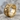 Smoking Skull Ring, gold vermeil product photo on stone