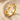 Moths in Flight Ring, gold vermeil, angled product photo on stone tray