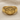 Lydian Coin Ring, gold vermeil, product view on fabric