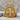Acanthus Scroll Cross Pendant, gold vermeil finish, product photo on stone