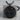 Wave Dune Medallion Pendant, black rhodium product view