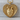 Anatomical Heart Heart Pendant, gold vermeil, front product photo