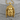 Greek God Zeus Bust Pendant, gold vermeil, front product photo