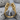 Twin Minotaur Ring, gold vermeil variant front view