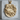 Swimming carp medallion pendant, gold vermeil product photo