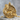 Squirrel and Pine Cone Pendant, gold vermeil, front view product photo
