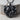 Mother Child Heart Pendant, product photo, black rhodium finish