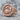 Cancer crab signet ring, rose gold, product photo on stone
