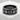 Moon Phase Wolf Ring, black rhodium plated, angled product photo