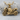 Sport motorcycle pendant, gold vermeil, front view on stone