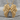 Double Angel Wings Pendant, gold vermeil, front view on stone