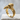 Horned Raven Skull Ring, gold vermeil product photo