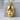 Guy Fawkes Mask Pendant, gold vermeil, front view