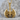 Slavic Double Axe Pendant, gold vermeil, product photo