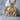 Walking Elephant Charm Pendant, gold vermeil, angled product photo