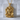 Relaxing Woman Barrel Pendant, gold vermeil, front product photo