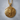 Floral Elephant Pendant, gold vermeil, front view product photo