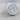 Letter J Floral Signet Ring, polished silver, product photo on wood