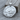 Life Is Beautiful Coin Pendant, polished silver, front view on wood