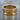 Interlocking Pride Ring, gold vermeil, front view on stone