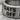 No Days Off Ring, oxidized silver, close-up of stencil text