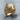 Grizzly Bear Ring, gold vermeil, product photo on wood
