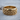 Spiral Wave Ring, gold vermeil, angled view on wood slice