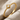 Cable Stack Ring, gold vermeil, front angled product photo on fabric