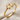Fascinus Stacking Ring, gold vermeil, angled view on fabric