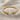 Open Rope Sphere Ring, gold vermeil finish, product view on linen