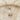 Round Solitaire Pendant, gold vermeil, front view