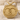 Amor Fati Snake Pendant, gold vermeil, front product view