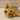 Motor Scooter Pendant in gold vermeil, angled close-up view