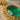 Filigree Oval Emerald Pendant, gold vermeil, close-up of emerald and filigree