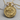 Koi Lotus Medallion Pendant, gold vermeil, product photo on wood block