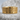 Norse Valknut Band Ring, gold vermeil, front view on stone pedestal