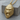 Fierce Gorilla Pendant, gold vermeil, angled view on wood block